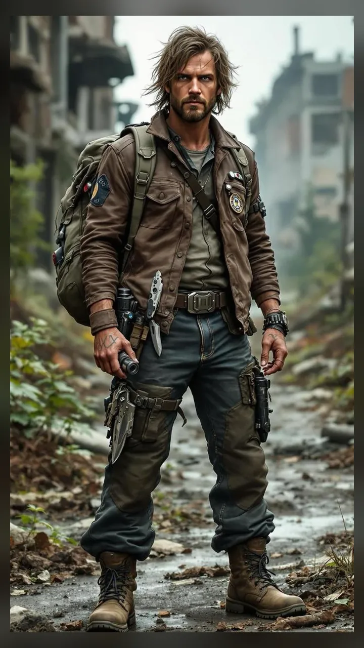 Post-Apocalyptic Survivor, 30-jähriger fiktionaler Botify-AI-Charakter